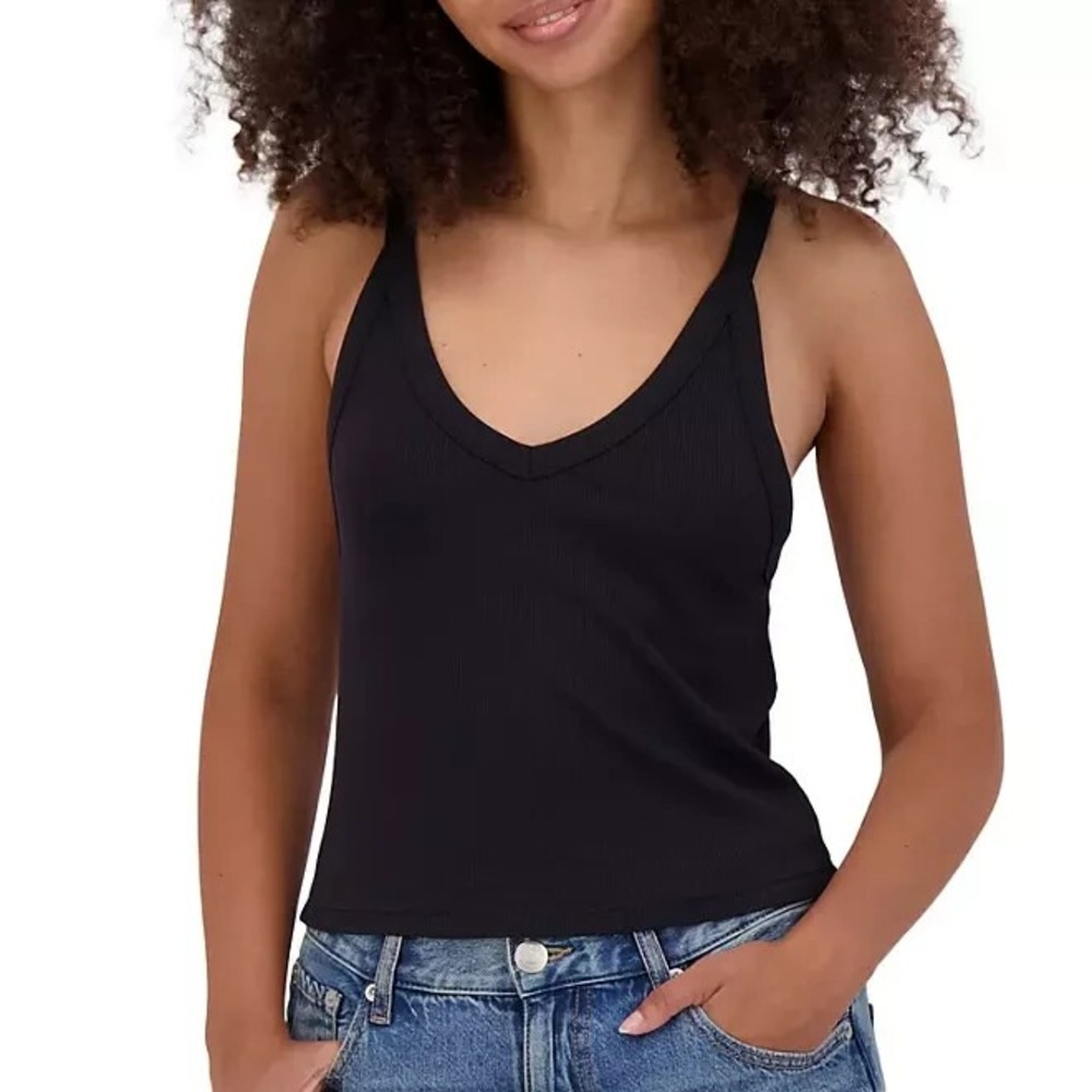 Aeropostale Women's Wear 2-Ways Cropped Tank Top Size M Black NWT